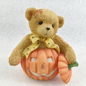 CHERISHED TEDDIES: LESLIE - "BEAR IN PUMPKIN" AVON EXCLUSIVE